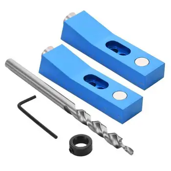 Woodworking Pocket Hole Fixture Kit Angle Drill Kit Removable Hole Locator Drill Bit Set for DIY Woodworking Tools 
Woodworking Pocket Hole Fixture Kit Angle Drill Kit Removable Hole Locator Drill Bit Set for DIY Woodworking Tools