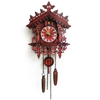 Cuckoo Clock Living Room Wall Clock Black Forest Wooden Hand-Carved Clock Bird Cuckoo Alarm Clock Watch Home Day Time Alarm
Cuckoo Clock Living Room Wall Clock Black Forest Wooden Hand-Carved Clock Bird Cuckoo Alarm Clock Watch Home Day Time Alarm