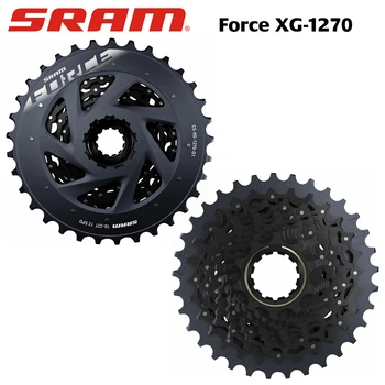 SRAM Force XG-1270 Cassette 10-33T, freewheel, for Road, 226g
SRAM Force XG-1270 Cassette 10-33T, freewheel, for Road, 226g