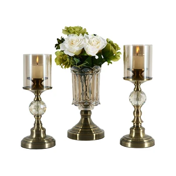 Romantic Glamour Table Candle Holder Glass Crystal Candle Holder Set Nordic Luxury Centro De Mesa Table Candlestrick AB50ZT
Romantic Glamour Table Candle Holder Glass Crystal Candle Holder Set Nordic Luxury Centro De Mesa Table Candlestrick AB50ZT