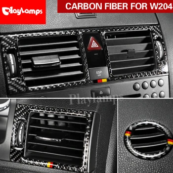 Carbon fiber Refit Car interior Stickers Dashboard Central Air Outlet Frame Trim cover For mercedes Benz C class W204 2007-2010
Carbon fiber Refit Car interior Stickers Dashboard Central Air Outlet Frame Trim cover For mercedes Benz C class W204 2007-2010