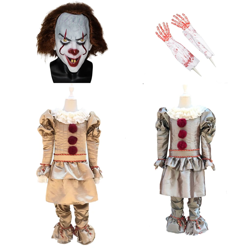 Children 2019 Stephen King IT 2 It: Chapter Two Pennywise Cosplay Costume Outfit Clown Suit for Kids Halloween Carnival Party
Children 2019 Stephen King IT 2 It: Chapter Two Pennywise Cosplay Costume Outfit Clown Suit for Kids Halloween Carnival Party