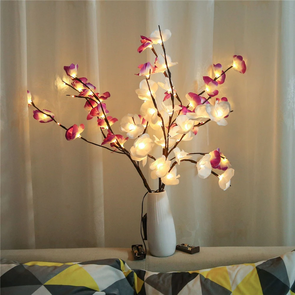 20led Orchid Branch Light String Pink/White Artificial Tree Branch Light 73cm for Wedding Christmas New Year Party Bedroom Decor
20led Orchid Branch Light String Pink/White Artificial Tree Branch Light 73cm for Wedding Christmas New Year Party Bedroom Decor