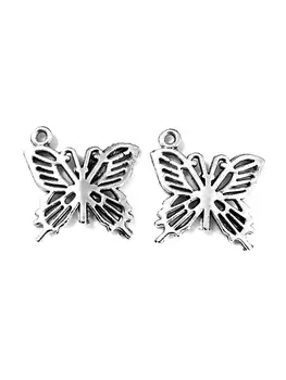 40pcs Butterfly charms pendant 20x19mm antique silver ornament accessories jewelry making DIY base material 
40pcs Butterfly charms pendant 20x19mm antique silver ornament accessories jewelry making DIY base material