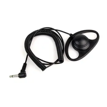 Portable One PCS 3.5mm Curved Jack D-shape Listening Only Headset Earphone for Two Radio Transceivers Walkie Radio Ear Hook
Portable One PCS 3.5mm Curved Jack D-shape Listening Only Headset Earphone for Two Radio Transceivers Walkie Radio Ear Hook