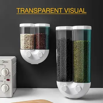 Push-type Wall-mounted Grain Storage Tank Kitchen Wall-Mounted Storage Box Grain Storage Tank Sealed Cans Manual Cereal
Push-type Wall-mounted Grain Storage Tank Kitchen Wall-Mounted Storage Box Grain Storage Tank Sealed Cans Manual Cereal