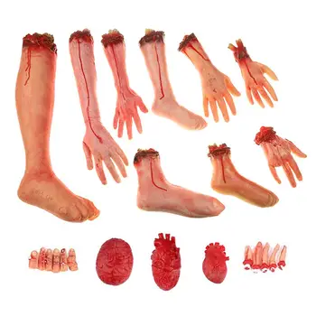 Halloween Supplies Fake Broken Finger Brain Heart Foot Bloody Hand Body Parts Scary Halloween Horror Props Party Decoration Cos
Halloween Supplies Fake Broken Finger Brain Heart Foot Bloody Hand Body Parts Scary Halloween Horror Props Party Decoration Cos
