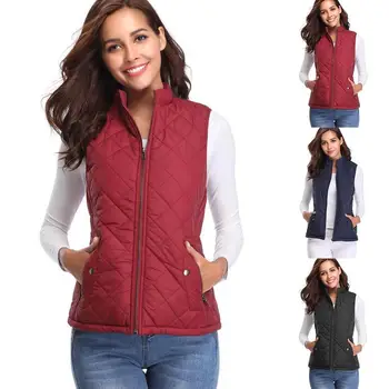 2019 New Women Vest Jacket Sleeveless Jacket Winter Vest Windproof Warm Waistcoat Women's clothing
2019 New Women Vest Jacket Sleeveless Jacket Winter Vest Windproof Warm Waistcoat Women's clothing