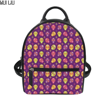 Customized Vintage Skulls Women's PU Leather Backpack Casual String Shoulder Backpacks Girls Multi-function Mini Rucksack
Customized Vintage Skulls Women's PU Leather Backpack Casual String Shoulder Backpacks Girls Multi-function Mini Rucksack