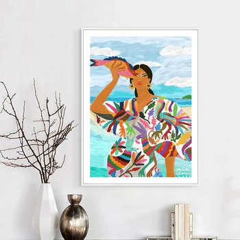 Abstract Mexican Woman Colorful Picture Wall Poster Modern Style Canvas Print Painting Art Aisle Living Room Unique Decoration
Abstract Mexican Woman Colorful Picture Wall Poster Modern Style Canvas Print Painting Art Aisle Living Room Unique Decoration