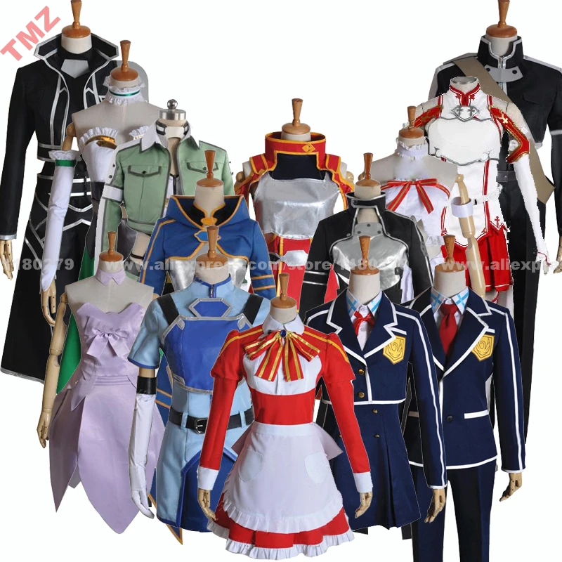 Sword Art Online SAO Asuna Yuuki Kirito Kazuto Konno Yuuki Characters Cosplay Costume,Customized Accepted
Sword Art Online SAO Asuna Yuuki Kirito Kazuto Konno Yuuki Characters Cosplay Costume,Customized Accepted
