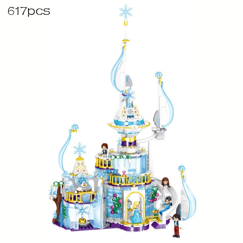 Princess Snow Queen Elsa Sparkling Castle Blocks Magical Ice Palace Playset Model Bricks Toys For Girls Christmas Disney Frozen
Princess Snow Queen Elsa Sparkling Castle Blocks Magical Ice Palace Playset Model Bricks Toys For Girls Christmas Disney Frozen
