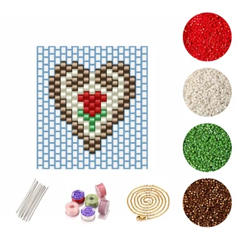 FAIRYWOO Ethnic Heart Necklace Flower Jewelry Miyuki Bead Choker For Women Handmade DIY Accessories Jewelry Making Kit Wholesale
FAIRYWOO Ethnic Heart Necklace Flower Jewelry Miyuki Bead Choker For Women Handmade DIY Accessories Jewelry Making Kit Wholesale