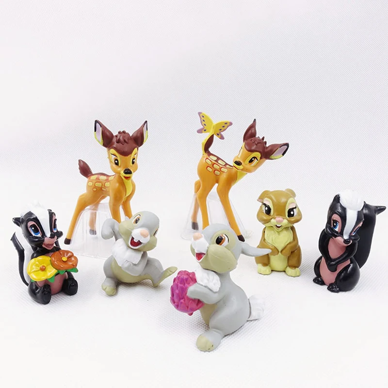 7pcs/set Disney Anime Peripheral Bambi Thumper Faline Anime Figure Model 5-7cm Birthday Cake Decoration Dolls for Children Gifts
7pcs/set Disney Anime Peripheral Bambi Thumper Faline Anime Figure Model 5-7cm Birthday Cake Decoration Dolls for Children Gifts