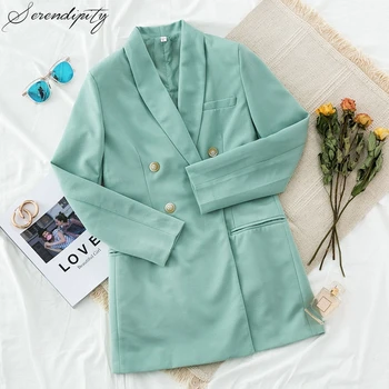 Women Blazer Slim Elegant Autumn Chic Outwear Jacket Casual Long Sleeves Ladies Blazer Coat 2020 Double Breasted Solid Button
Women Blazer Slim Elegant Autumn Chic Outwear Jacket Casual Long Sleeves Ladies Blazer Coat 2020 Double Breasted Solid Button