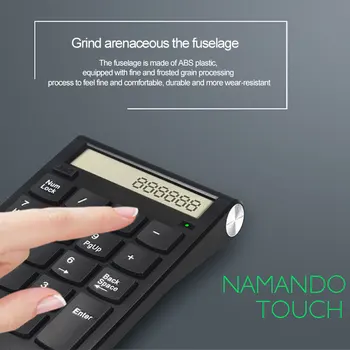 2.4G Wireless Mini Keyboard Digital Keyboard Portable Wireless Numeric Keypad 10m Transmission Distance For PC Laptop Computer
2.4G Wireless Mini Keyboard Digital Keyboard Portable Wireless Numeric Keypad 10m Transmission Distance For PC Laptop Computer