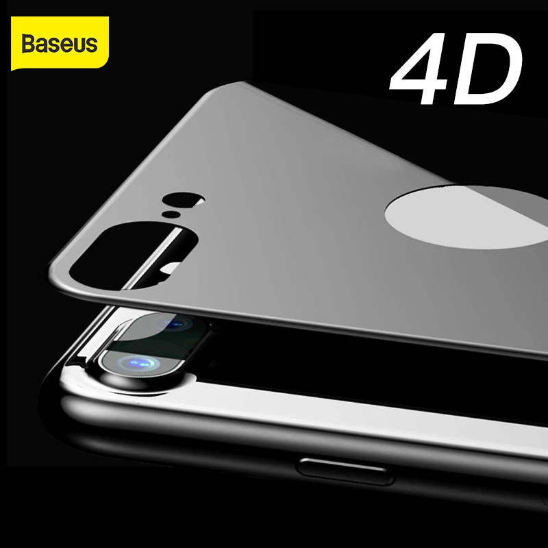 

Baseus 4D Back Tempered Glass Film For iPhone 7 8 Ultra Thin Full Screen Protector Tempered Glass For iPhone 7 8 Plus Back Film
