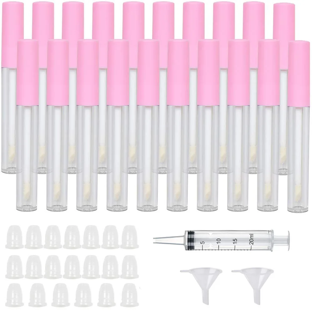 20 PCS 2.5ML Empty Lip Gloss Tube Cosmetic Mini Lip Gloss Containers Brush Tip Applicator Wand for Lip Refillable Makeup DIY
20 PCS 2.5ML Empty Lip Gloss Tube Cosmetic Mini Lip Gloss Containers Brush Tip Applicator Wand for Lip Refillable Makeup DIY