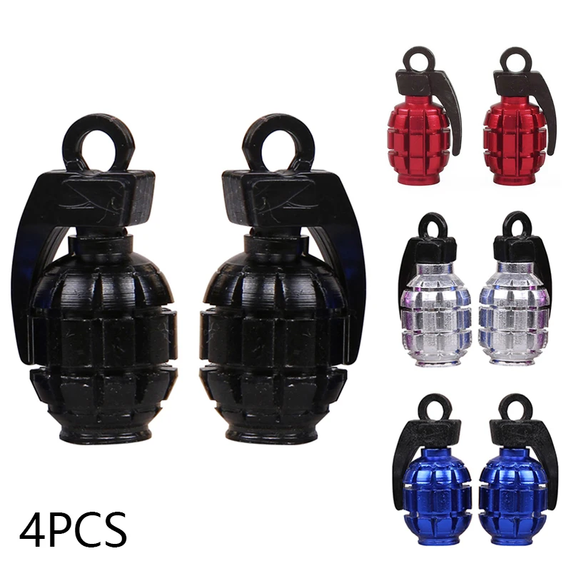 Practical Car-styling Parts Accessories 4pcs Aluminum Grenad Tire Valve Caps For Car Motorcycle Bike Stem Caps American Valves
Practical Car-styling Parts Accessories 4pcs Aluminum Grenad Tire Valve Caps For Car Motorcycle Bike Stem Caps American Valves