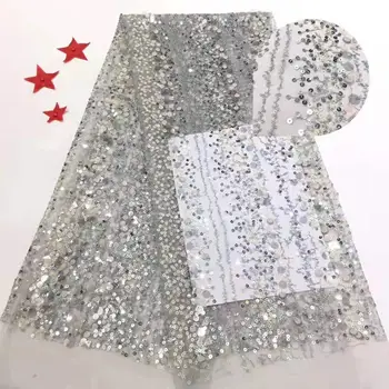 New Design High Quality 2020 Tulle Sequins African Lace Fabric Guipure Embroidered French Net Nigerian Lace Fabric for Wedding
New Design High Quality 2020 Tulle Sequins African Lace Fabric Guipure Embroidered French Net Nigerian Lace Fabric for Wedding