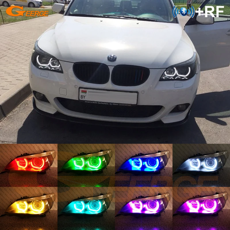RF remote Bluetooth APP Multi-Color DTM M4 Style RGB LED Angel Eyes kit For BMW E60 E61 520i 525i 530i 540i 545i 550i M5 Pre LCI
RF remote Bluetooth APP Multi-Color DTM M4 Style RGB LED Angel Eyes kit For BMW E60 E61 520i 525i 530i 540i 545i 550i M5 Pre LCI