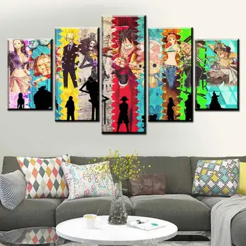 HD Printing Modular Modern Mural 5 Pieces Canvas Painting Art Anime Character Painting Bedroom Poster Home Decoration
HD Printing Modular Modern Mural 5 Pieces Canvas Painting Art Anime Character Painting Bedroom Poster Home Decoration