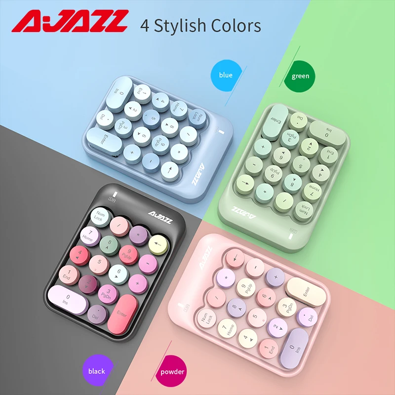 AK18 Colorful 18 Keys Wireless Numeric Keypad 2.4G USB Mini Portable Numeric Computer Digital Keyboard FOR PC Desktop Laptop
AK18 Colorful 18 Keys Wireless Numeric Keypad 2.4G USB Mini Portable Numeric Computer Digital Keyboard FOR PC Desktop Laptop