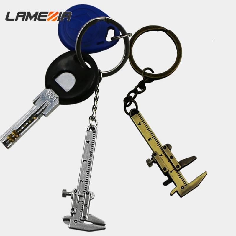 LAMEZIA Mini Vernier Caliper Measurement Model Key Chain Shape Stylish Zinc Alloy Silver For Woodworking Tool
LAMEZIA Mini Vernier Caliper Measurement Model Key Chain Shape Stylish Zinc Alloy Silver For Woodworking Tool