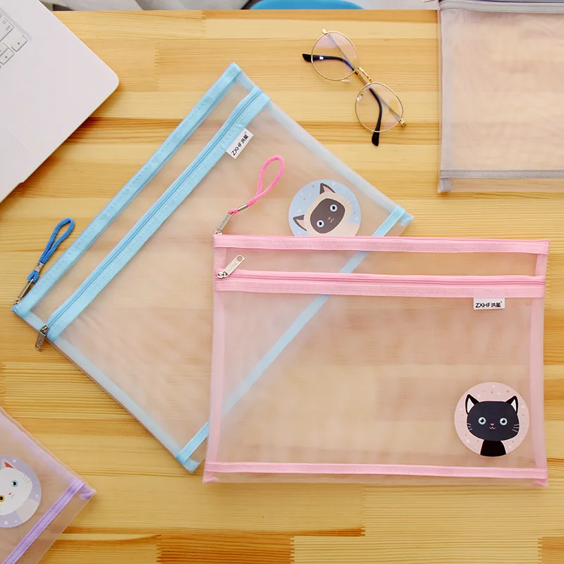 Cute Transparent Zippered File Bag Simple Grid Female Student with A4 Test Paper Folder Storage Bag Bag Large Capacity
Cute Transparent Zippered File Bag Simple Grid Female Student with A4 Test Paper Folder Storage Bag Bag Large Capacity