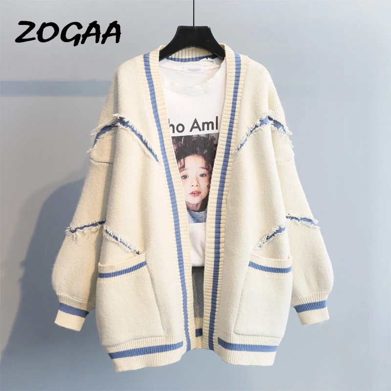 ZOGAA Women Casual Letter Print Knitted Cardigans Outwear 2019 Autumn Winter New Fashion Thick Sweaters Korean Style Top Coat
ZOGAA Women Casual Letter Print Knitted Cardigans Outwear 2019 Autumn Winter New Fashion Thick Sweaters Korean Style Top Coat