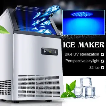 Electric Automatic Ice Maker 50kg/24H Commercial Milktea Coffee Shop Bar Mini Bullet Round Block Ice Cube Making Machine
Electric Automatic Ice Maker 50kg/24H Commercial Milktea Coffee Shop Bar Mini Bullet Round Block Ice Cube Making Machine