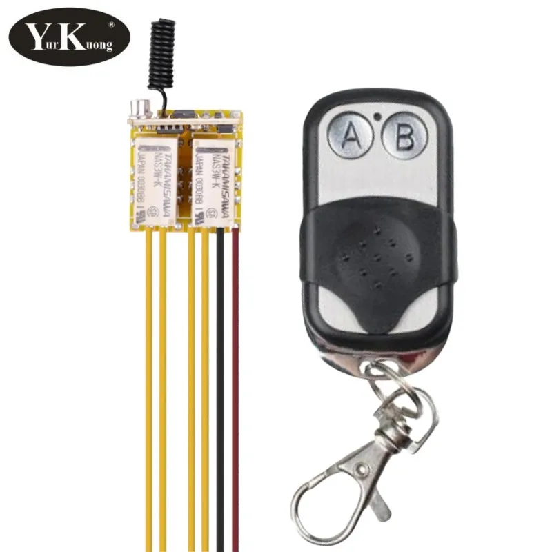 Mini Relay Remote Control Switch 2CH 4.2V 5V 6V 7.4V 9V 12V NO COM NC Wireless Switches Key Trigger Button Remote Switch 315 433
Mini Relay Remote Control Switch 2CH 4.2V 5V 6V 7.4V 9V 12V NO COM NC Wireless Switches Key Trigger Button Remote Switch 315 433
