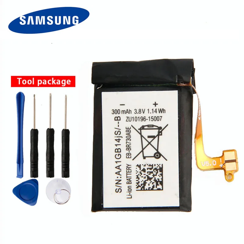 Фото Original Samsung High Quality EB-BR730ABE Battery For Gear S2 3G SM-R730T SM-R730A SM-R600 SM-R730V SM-R730S R730 300mAh | Мобильные