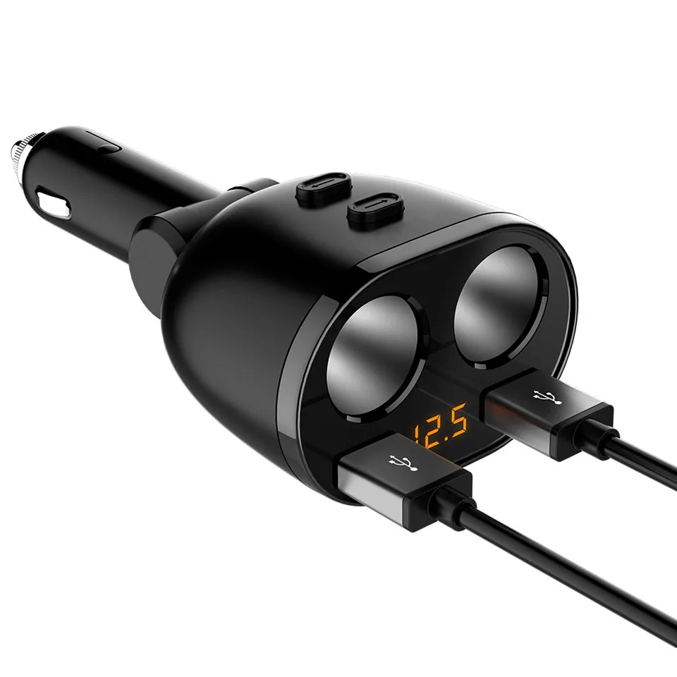 3.1A USB Car Charger 100W Car Cigarette Lighter Socket Splitter Plug LED Car-Charger Adapter Detection for Phone MP3 DVR Camera 
3.1A USB Car Charger 100W Car Cigarette Lighter Socket Splitter Plug LED Car-Charger Adapter Detection for Phone MP3 DVR Camera