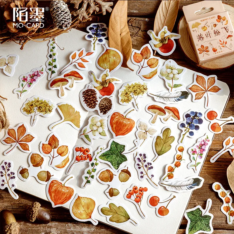 46Pcs/Pack Autumn Cartoon Stickers Set Vintage Christmas Decoration Scrapbooking Journal Adhesive Paper Kawaii School Stationary
46Pcs/Pack Autumn Cartoon Stickers Set Vintage Christmas Decoration Scrapbooking Journal Adhesive Paper Kawaii School Stationary