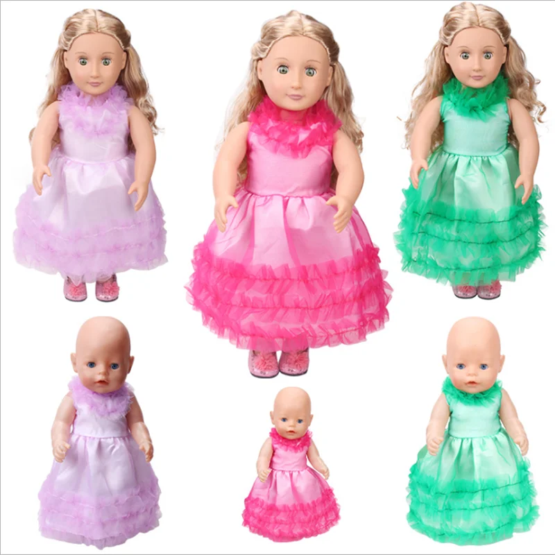Кукольная одежда американский размер 18 дюймов 43 см для новорожденных девочек