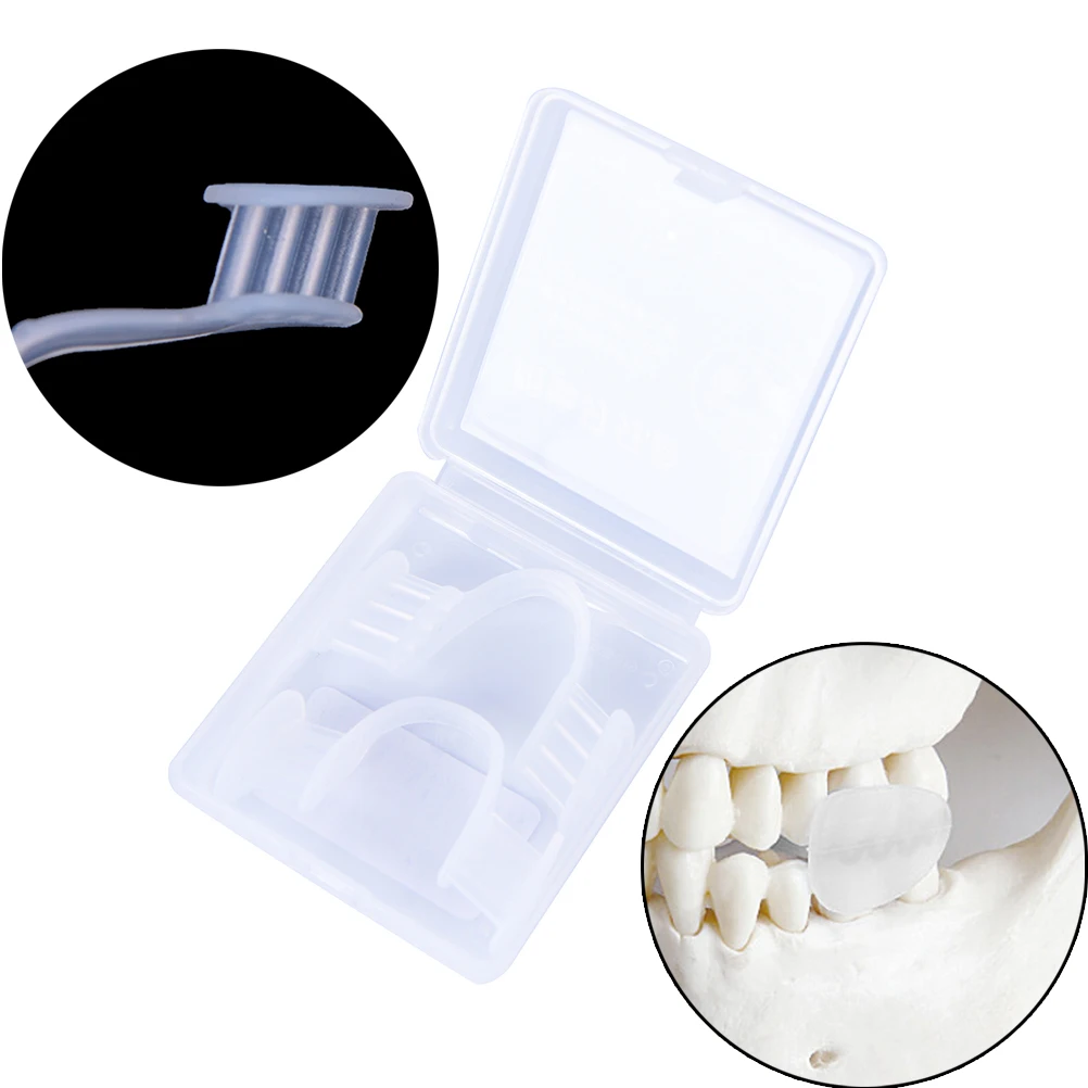 2pcs Stop Teeth Grinding Tooth Clenching Dental Mouth Guard Prevent Night Bruxism Splint Sleep Aid Eliminates With Case Box
2pcs Stop Teeth Grinding Tooth Clenching Dental Mouth Guard Prevent Night Bruxism Splint Sleep Aid Eliminates With Case Box