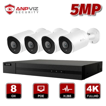 8CH Anpviz NVR 5MP Outdoor Security POE IP Bullet Camera CCTV System Kit Audio Record IP Camera Video Surveillance NVR Kit
8CH Anpviz NVR 5MP Outdoor Security POE IP Bullet Camera CCTV System Kit Audio Record IP Camera Video Surveillance NVR Kit