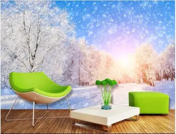 Custom photo wallpaper for walls 3 d wall murals wallpaper Winter beautiful snow tree 3D TV background wall decoration painting 
Custom photo wallpaper for walls 3 d wall murals wallpaper Winter beautiful snow tree 3D TV background wall decoration painting