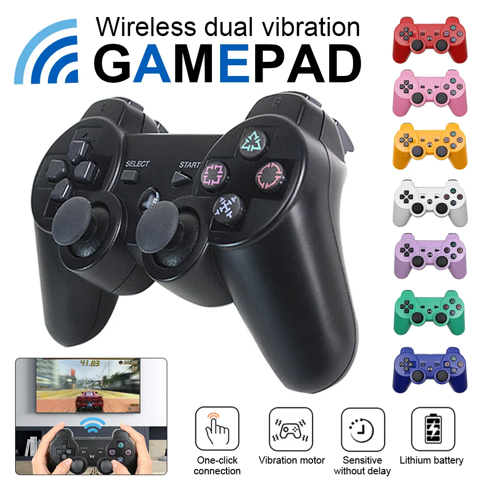 NEW 2.4G wireless game controller Wireless Joystick for PS4/PS3 Dualshock Gamepad Video Game Joystick Controller For Tablet PC
NEW 2.4G wireless game controller Wireless Joystick for PS4/PS3 Dualshock Gamepad Video Game Joystick Controller For Tablet PC