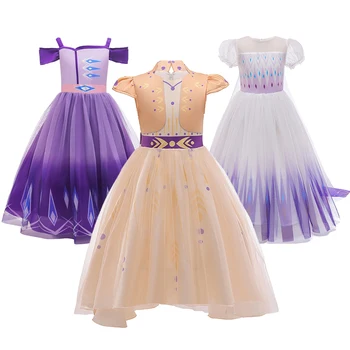 Cosplay Costume Ice Snow Story 2 Anna Elsa Girls Dress Mesh Casual Summer Princess Dresses For Christmas Snow Queen Kids Clothes
Cosplay Costume Ice Snow Story 2 Anna Elsa Girls Dress Mesh Casual Summer Princess Dresses For Christmas Snow Queen Kids Clothes