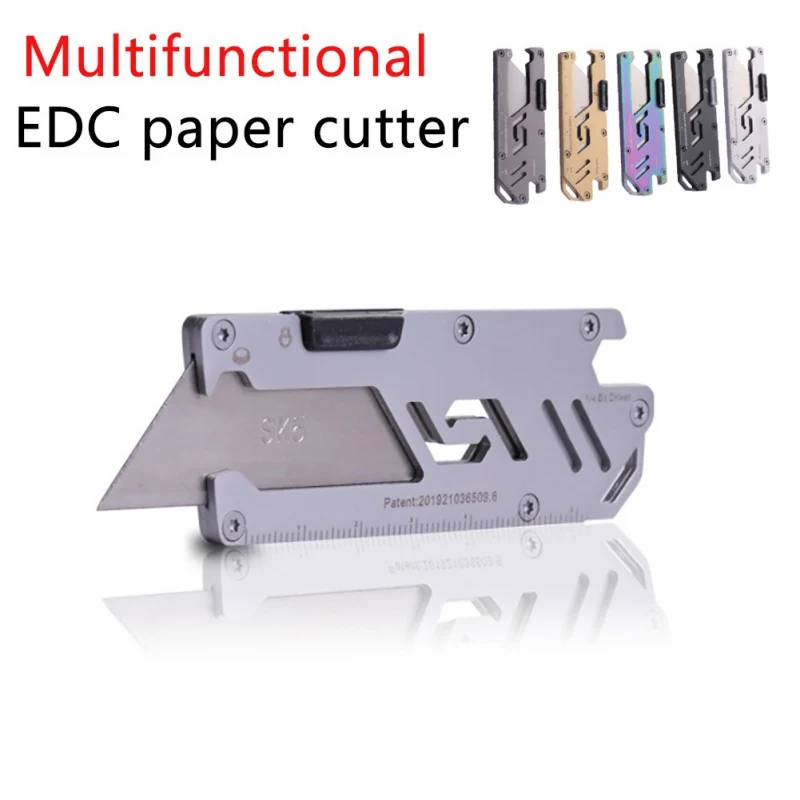 Outdoor Stainless Steel EDC Tools Folding Utility Knife Multi-function Paper Cutter Courier Knife Manual Knife Peeler Tools
Outdoor Stainless Steel EDC Tools Folding Utility Knife Multi-function Paper Cutter Courier Knife Manual Knife Peeler Tools