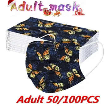 Butterfly 50/100 Print Mask Disposable Nonwove 3 Layer Ply Filter Mouth Face Mask Meltblown Breathable Earloops Mask Mondkapjes 
Butterfly 50/100 Print Mask Disposable Nonwove 3 Layer Ply Filter Mouth Face Mask Meltblown Breathable Earloops Mask Mondkapjes