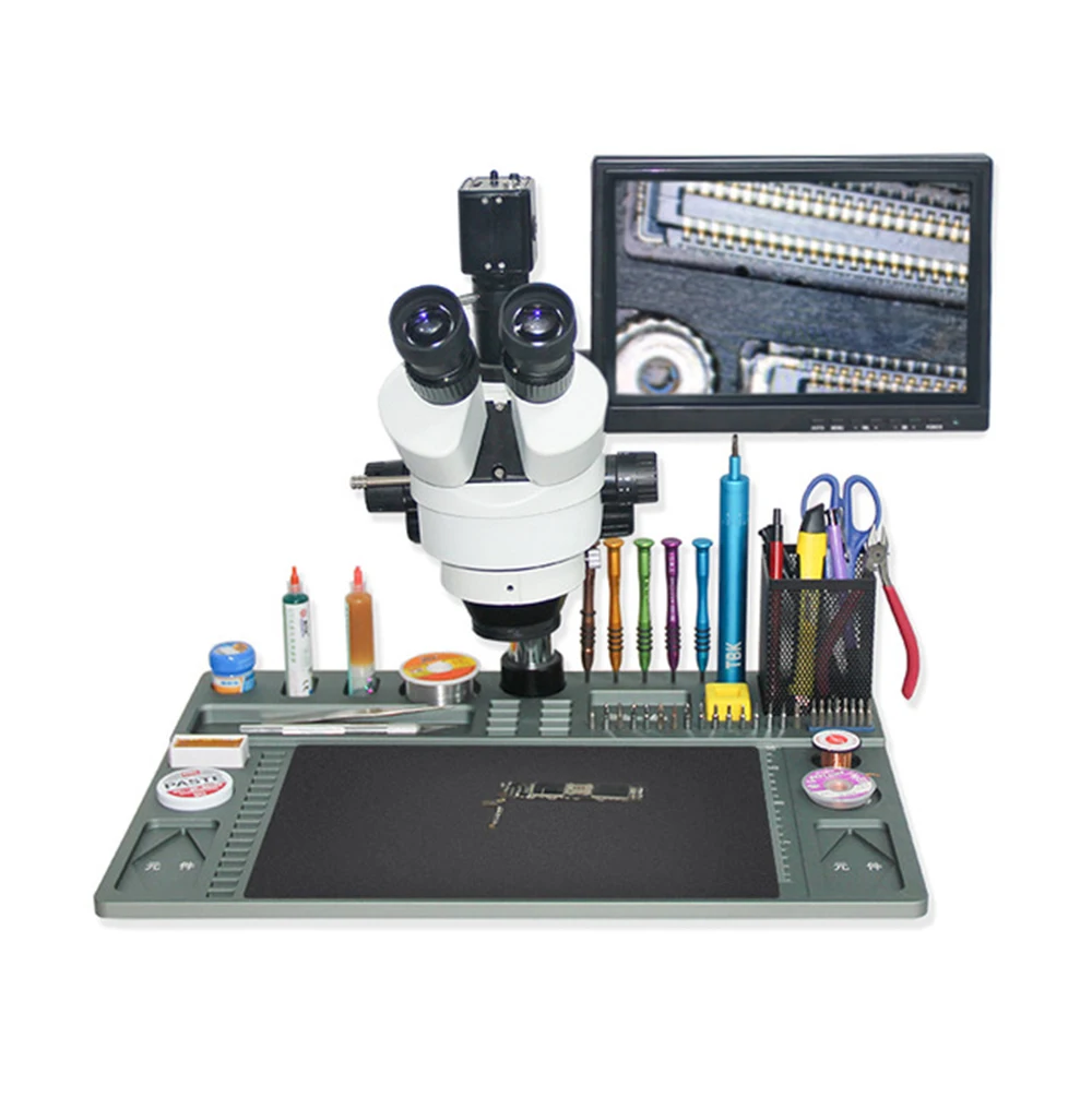 TBK tri-mesh electron microscope repair welding machine table board circuit board detection jewelry TBK Electronic magnifier
TBK tri-mesh electron microscope repair welding machine table board circuit board detection jewelry TBK Electronic magnifier
