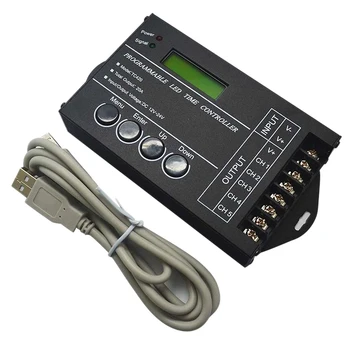 DC12-24V 20A 5 Channel Programmable LED Time Controller - LED Dimmer Controller for RGBW/RGB/Dual Color/Single Color LED Lights
DC12-24V 20A 5 Channel Programmable LED Time Controller - LED Dimmer Controller for RGBW/RGB/Dual Color/Single Color LED Lights