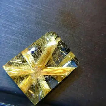 Certificate Natural Flower Gold Rutilated Quartz Wealthy Pendant Rare Bead 26.6/20.9/6.5mm Rectangle Crystal Jewelry AAAAAA
Certificate Natural Flower Gold Rutilated Quartz Wealthy Pendant Rare Bead 26.6/20.9/6.5mm Rectangle Crystal Jewelry AAAAAA