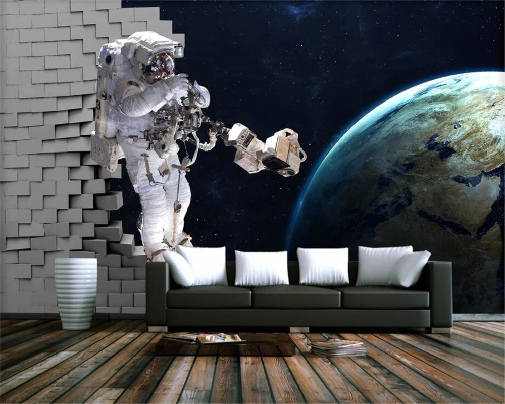 Drop Shipping Custom Wallpaper Home Decorative Mural 3D Stereo Astronaut Universe Galaxy Earth Kids Room Background 3d Wallpaper
Drop Shipping Custom Wallpaper Home Decorative Mural 3D Stereo Astronaut Universe Galaxy Earth Kids Room Background 3d Wallpaper