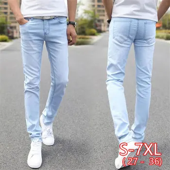 Hot Sale Men's Denim Cheap Jeans Slim Fit Men Jeans Pants Stretch Light Blue Trousers High Quality Casual Fashion Cow Boy Male 
Hot Sale Men's Denim Cheap Jeans Slim Fit Men Jeans Pants Stretch Light Blue Trousers High Quality Casual Fashion Cow Boy Male