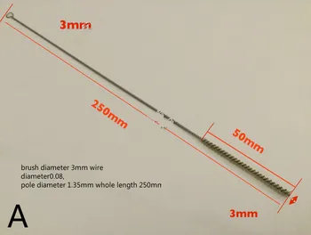 1PCS wire brush for copper wire cleaning brush, pipe brush, spiral wire brush, boiler tube wire brush OD3 /5.5 /6.5 /10/12MM 
1PCS wire brush for copper wire cleaning brush, pipe brush, spiral wire brush, boiler tube wire brush OD3 /5.5 /6.5 /10/12MM