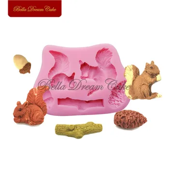 Squirrel Hazelnut Silicone Mold Fondant Sugarcraft Cake Mould For Wedding Cake Decorating Tool DIY Handmade Soap Molds Bakeware
Squirrel Hazelnut Silicone Mold Fondant Sugarcraft Cake Mould For Wedding Cake Decorating Tool DIY Handmade Soap Molds Bakeware